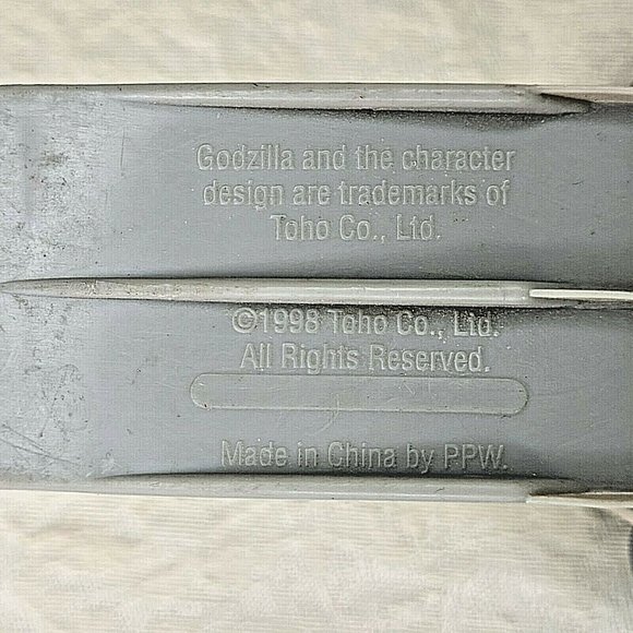 Godzilla Vintage 90s 6" Plastic Cup Holder Toho 1998 Taco Bell - Picture 9 of 10